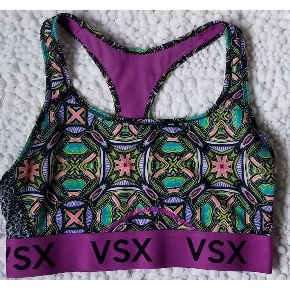 VICTORIA'S SECRET VSX SPORT Lined Brassiere Racerback Bra Women's Sz M